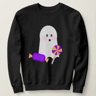 Sweatshirt Doux sweat-shirt fantôme avec nœud en bonbon