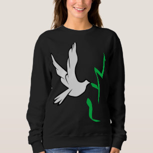 Sweatshirt Dove Tenant Le Mot Salam Paix Dans Le Monde Arabe