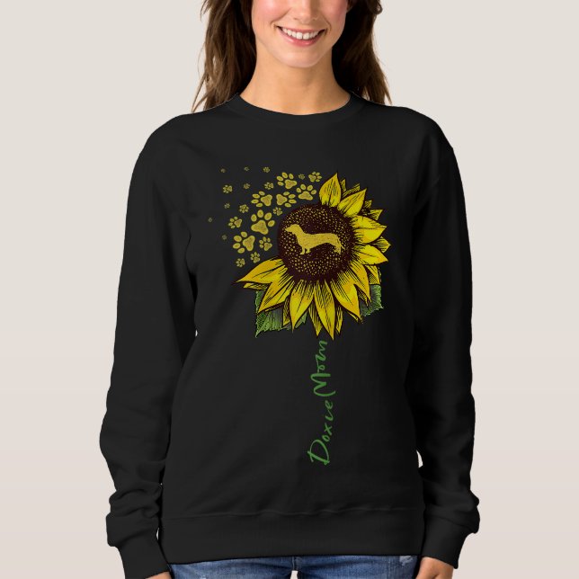 Sweatshirt Doxie Maman Tournesol Dachshund Amant Cadeaux Chif (Devant)