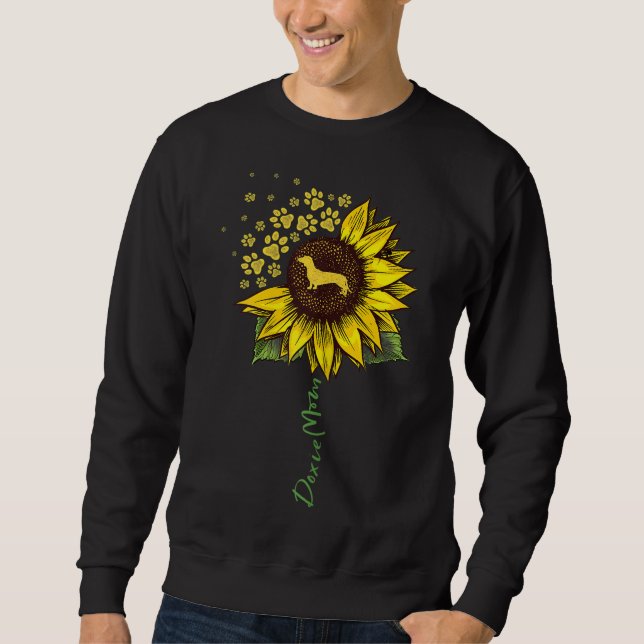 Sweatshirt Doxie Maman Tournesol Dachshund Amant Cadeaux Chif (Devant)