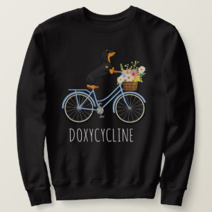 Sweatshirt Doxycycline Pharmacie Jeu de mots , Dachshund à bi