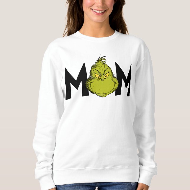 Sweatshirt Dr. Seuss | Grinch Hiver Anniversaire Maman (Devant)