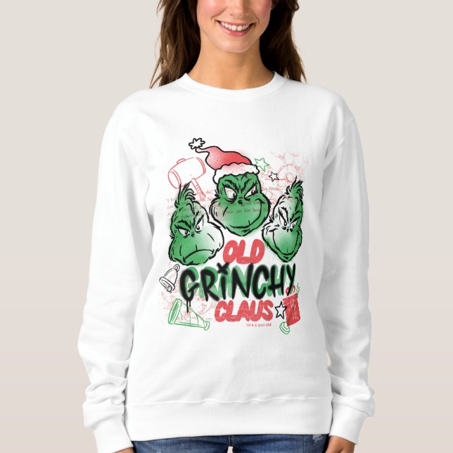 Sweatshirt Dr. Seuss | Le vieux Grinch Noël (Devant)