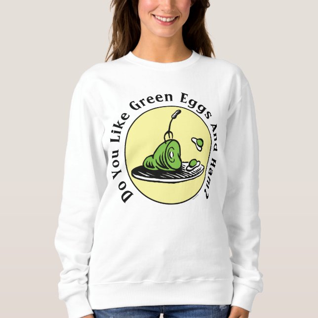 Sweatshirt Dr. Seuss | Œufs verts et jambon Icône (Devant)