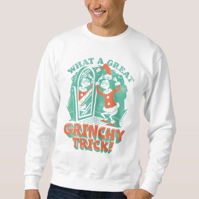 Sweatshirt Dr. Seuss | Quelle excellente astuce de Grinch ! (Devant)