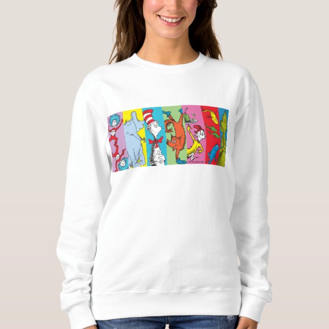 Sweatshirt Dr Seuss | Tranche de caractères (Devant)