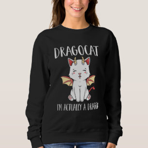 Sweatshirt Dragocat Im En Fait Un Dragon Japonais Cat Graphis