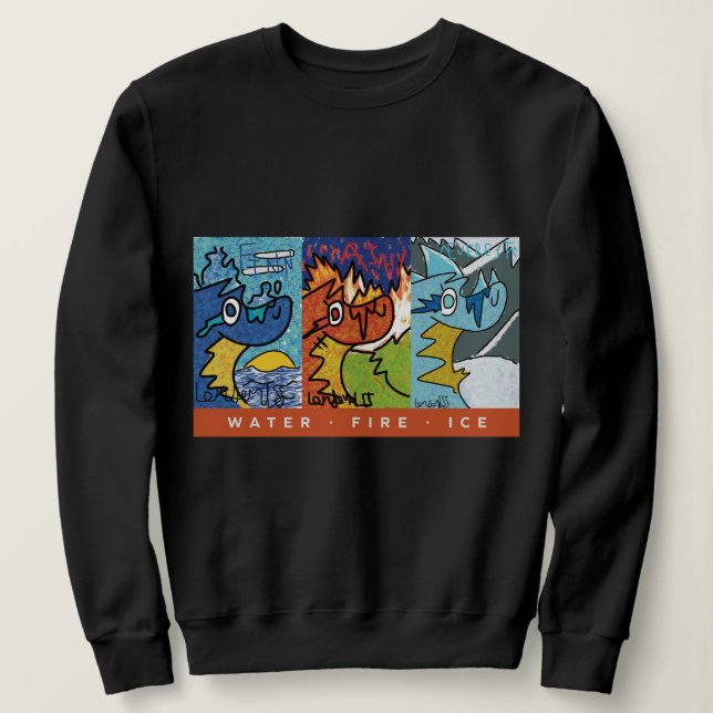 Sweatshirt Dragon à 3 têtes (Design devant)