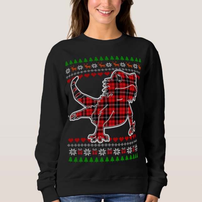 Sweatshirt Dragon à oreilles Plaid ignoble Pyjama mignon X- (Devant)