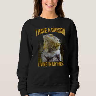 Sweatshirt Dragon barbu  J'ai un dragon qui vit chez moi