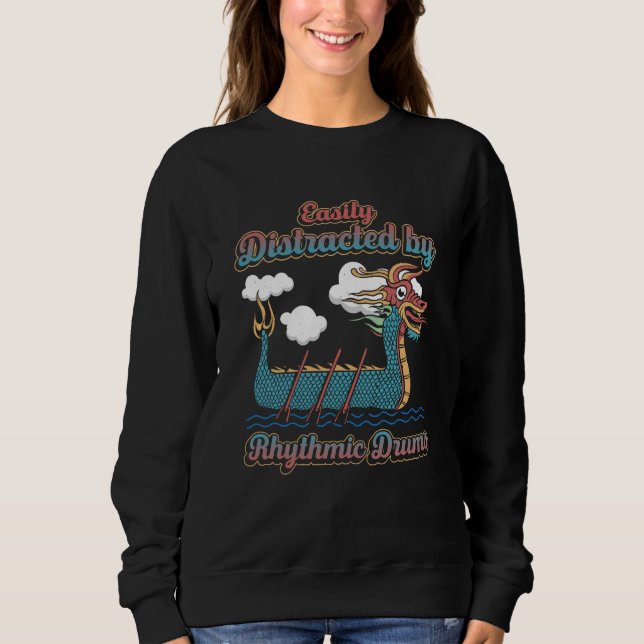 Sweatshirt Dragon Boat Racing For Dragon Boat Paddler Drummer (Devant)