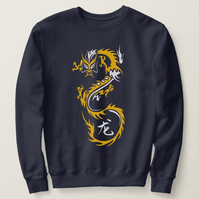 Sweatshirt Dragon Chinois Moderne (Design devant)