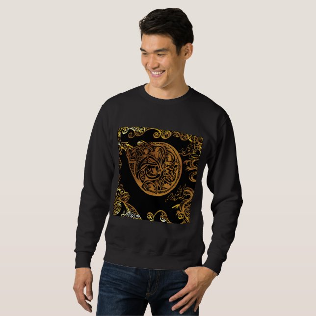 Sweatshirt Dragon d'Or (Devant entier)