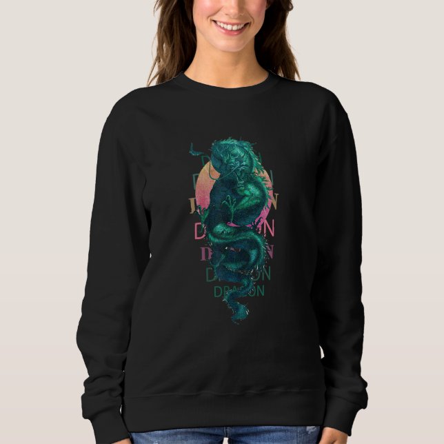 Sweatshirt Dragon japonais de Tokyo (Devant)