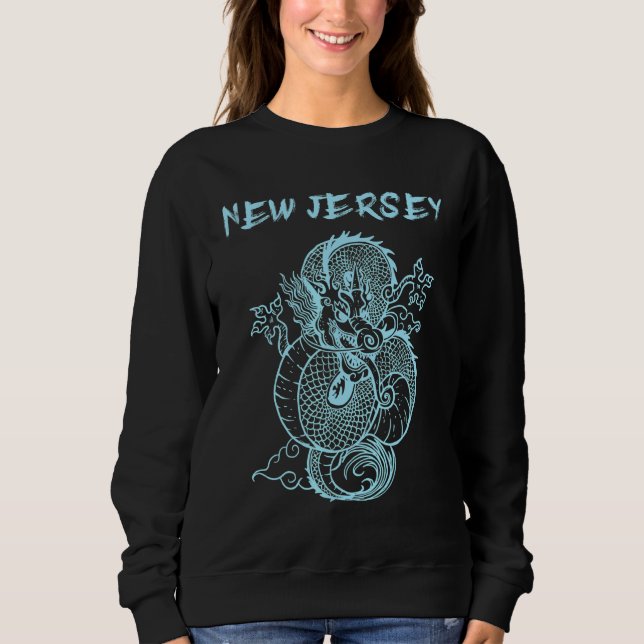 Sweatshirt Dragon japonais du New Jersey (Devant)