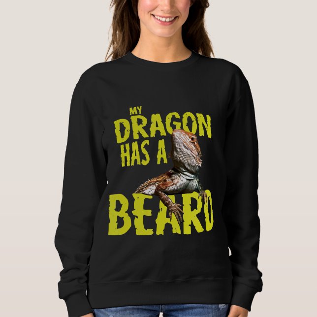 Sweatshirt Dragon Lourd Mon Dragon A Une Barbe (Devant)
