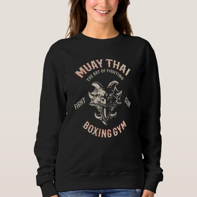 Sweatshirt Dragon Muay Thai   Combat MMA Boxe Thaïlandaise (Devant)