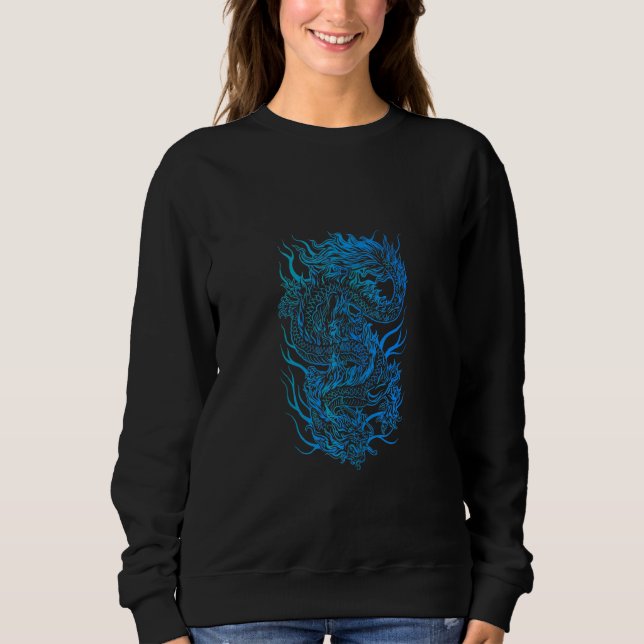 Sweatshirt Dragon Slayer Dungeon Japonais Dragon (Devant)