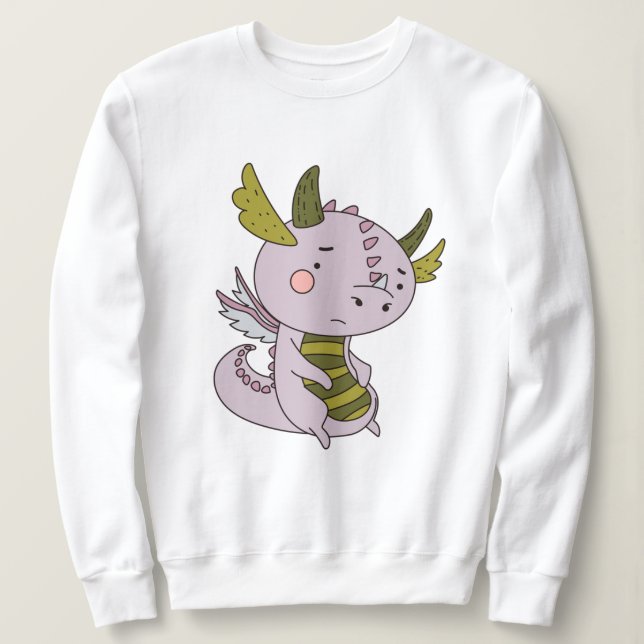 Sweatshirt Dragon triste (Design devant)