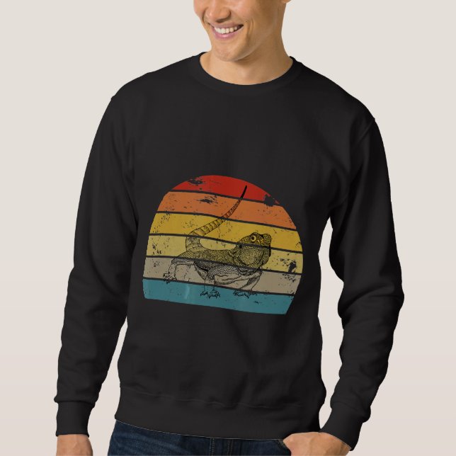Sweatshirt Dragon Vintage cool Retro Sunset (Devant)