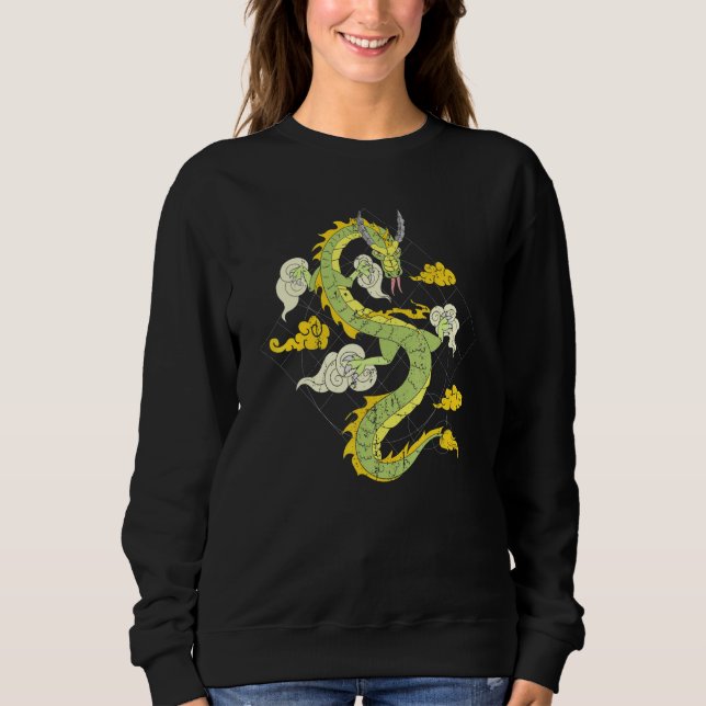 Sweatshirt Dragon volant Mythique Créature Imaginaire Animal  (Devant)