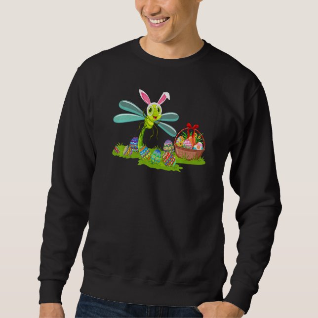 Sweatshirt Dragonfly Easter Oeuf Chasse Bunny Dragonfly Easte (Devant)