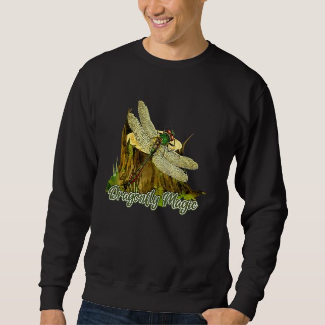 Sweatshirt Dragonfly Magie Vintage conception de libellules (Devant)