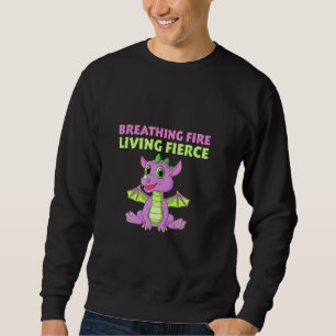 Sweatshirt Dragons de créature mythique Reptile Respiration f