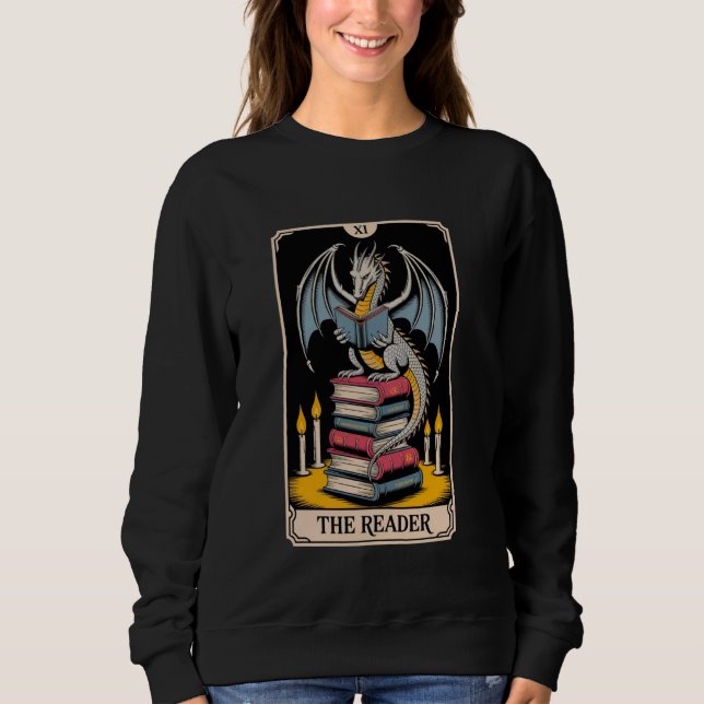Sweatshirt Dragons de ver de livre Lecture Lover The Reader T (Devant)