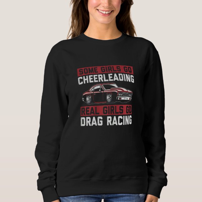 Sweatshirt Dragster Drag Racing Course Pilote de voiture Cour (Devant)