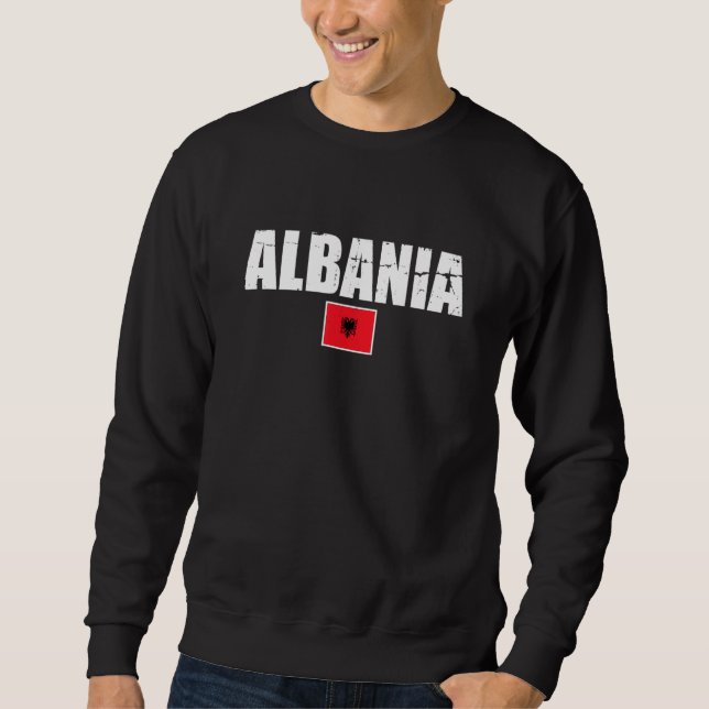 Sweatshirt Drapeau albanais fier de l'Albanie 2 (Devant)