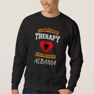 Sweatshirt Drapeau albanais I Albanie Vacances I Albanais