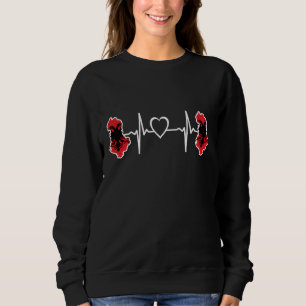 Sweatshirt Drapeau Albanie - Bouton de coeur albanais
