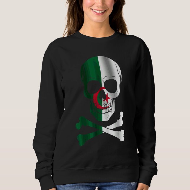 Sweatshirt Drapeau Algérie Drapeau Drapeau Algérie (Devant)