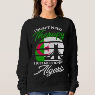 Sweatshirt Drapeau algérien I Drapeau d'Algérie I Vacances I