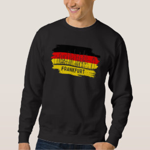 Sweatshirt Drapeau Allemagne de Francfort Deutsche Flagge Deu
