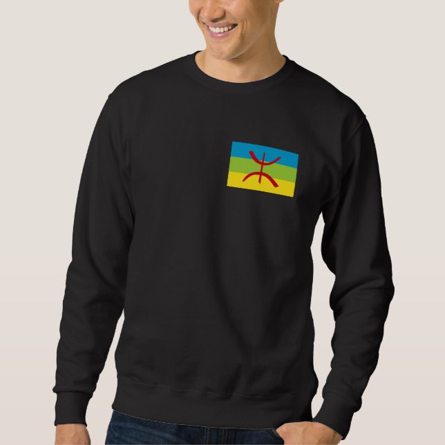 Sweatshirt Drapeau Amazigh Drapeau Berber Drapeau Kabyles (Devant)