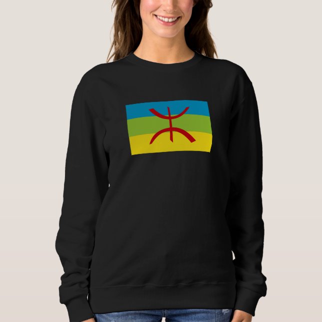 Sweatshirt Drapeau Amazigh Drapeau Berber Drapeau Kabyles (Devant)