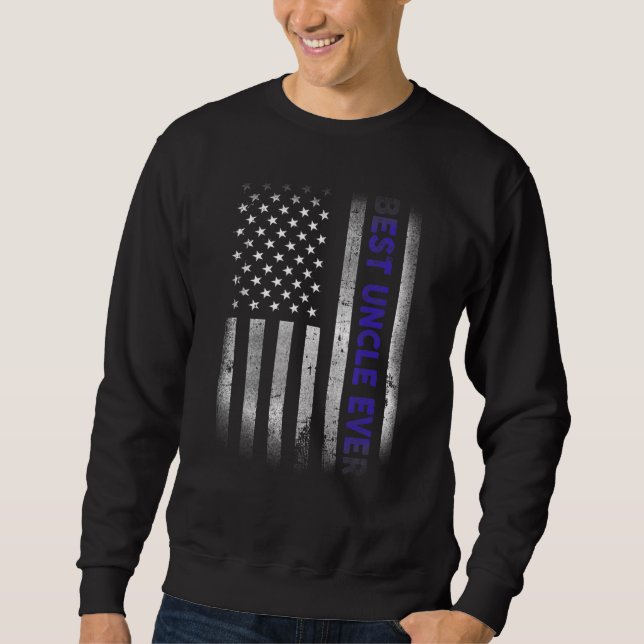 Sweatshirt Drapeau américain 4 juillet plat (Devant)