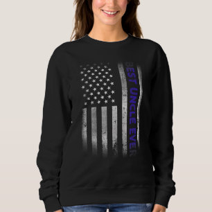 Sweatshirt Drapeau américain 4 juillet plat