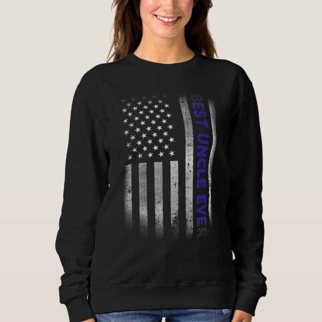 Sweatshirt Drapeau américain 4 juillet plat (Devant)
