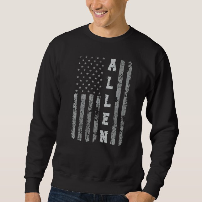 Sweatshirt Drapeau américain Allen Texas (Devant)