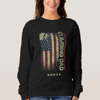 Sweatshirt Drapeau américain américain Papa grimpeur 1
