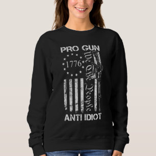 Sweatshirt Drapeau américain Ar15 2e amendement Pro Gun Anti