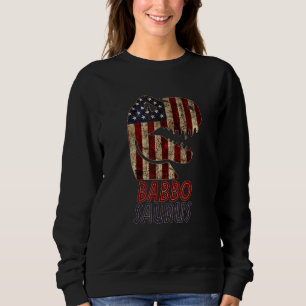 Sweatshirt Drapeau américain Babbosaurus Dino Babbo patriotiq