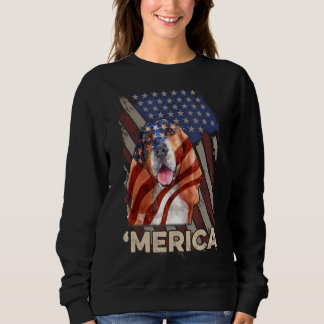 Sweatshirt Drapeau Américain Basset Hound Chien Patriotique 4