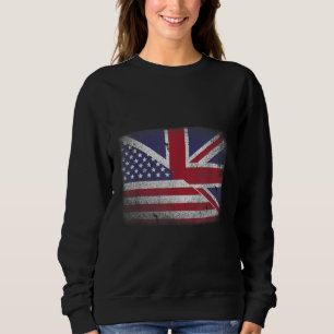 Sweatshirt Drapeau américain britannique Grande-Bretagne Unio
