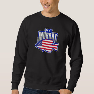 Sweatshirt Drapeau américain de la pêche du lac Murray Crappi