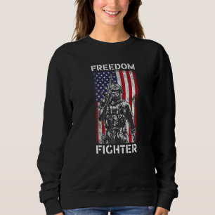 Sweatshirt Drapeau américain de l'ancien combattant de la lib