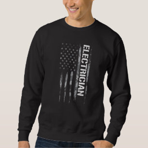 Sweatshirt Drapeau américain de l'électricien